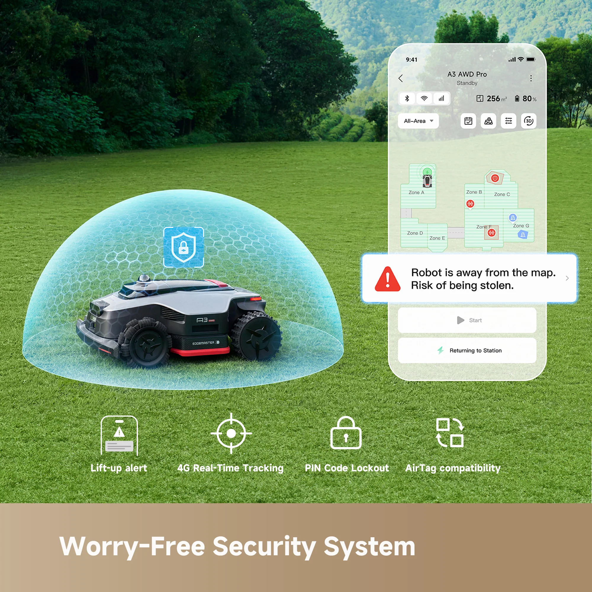 Dreame A3 AWD Pro Robot Lawn Mower - Image 9