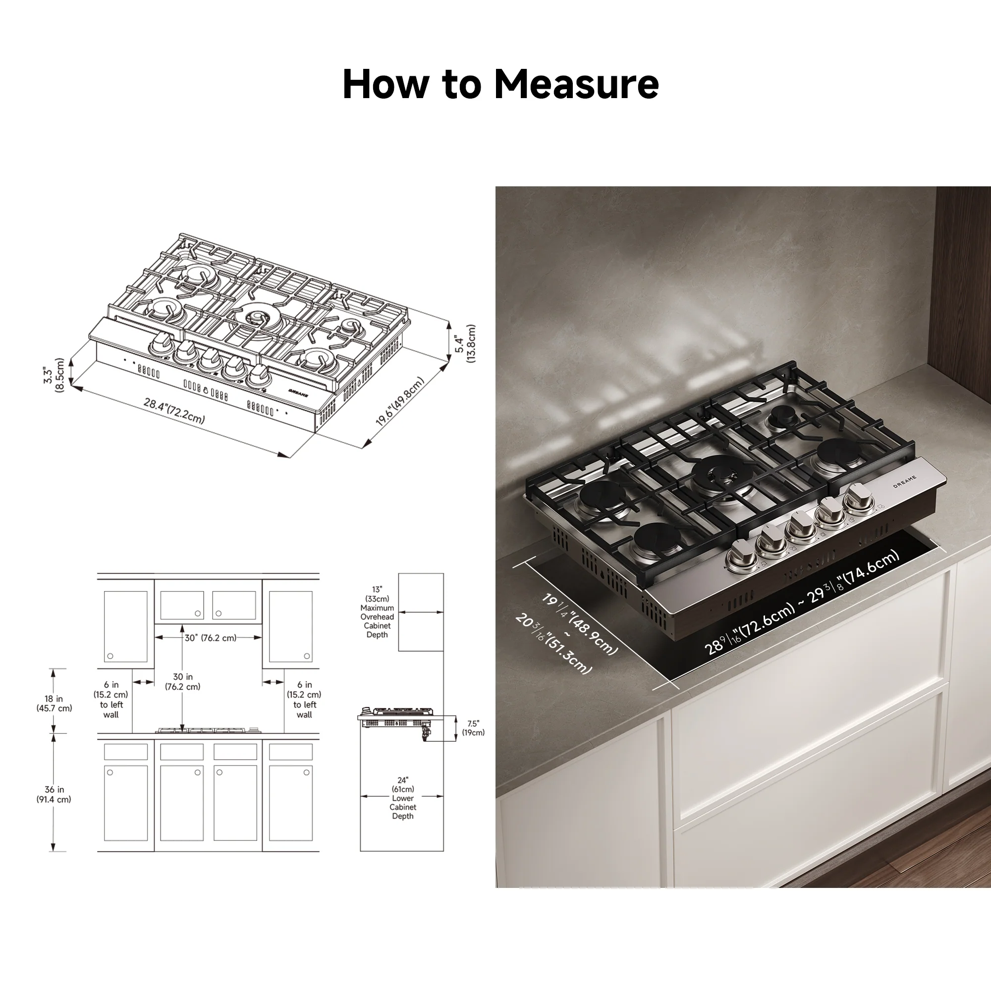 Dreame CZ601 Gas Cooktop with 5 Burners - Image 10