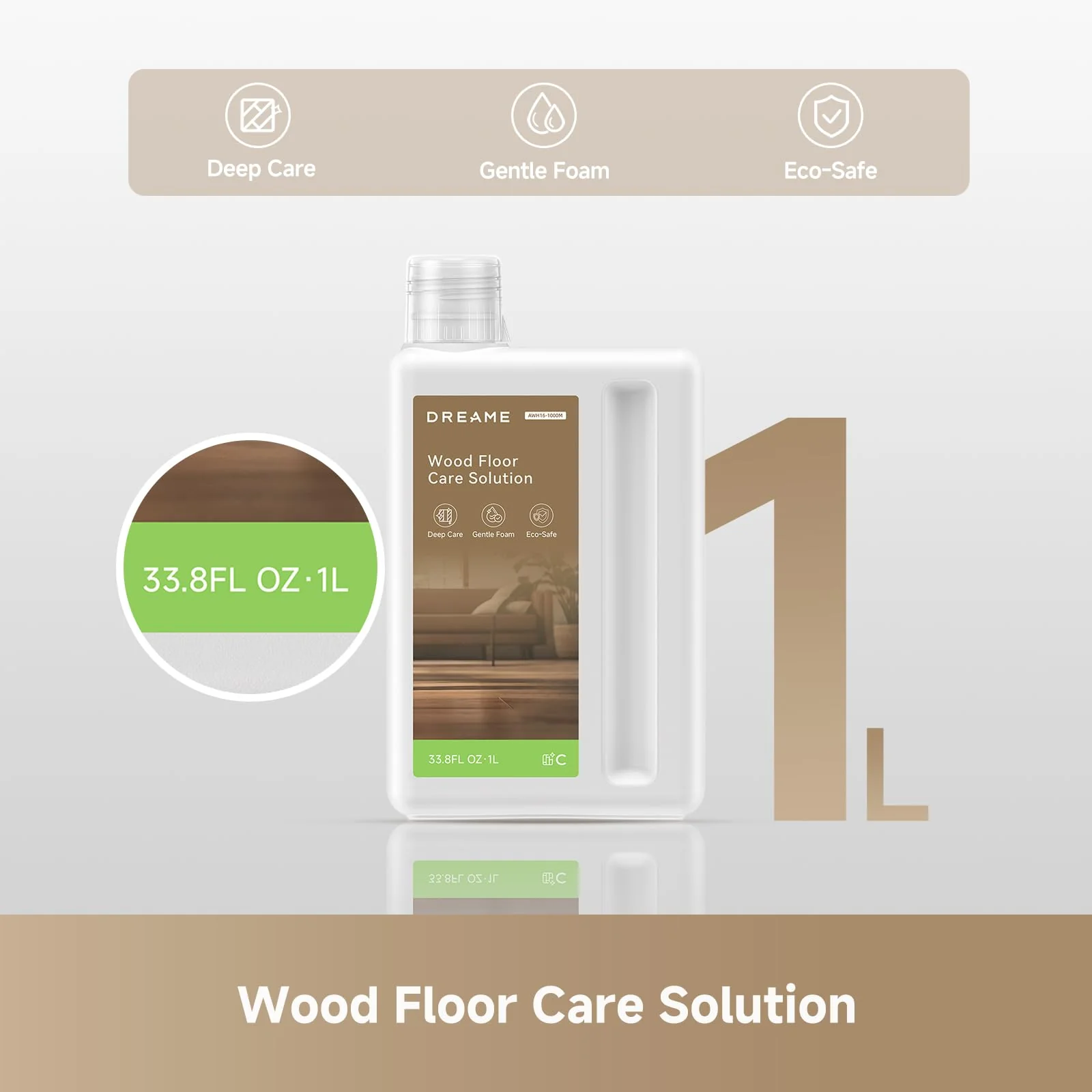 Dreame Wood Floor Care Solution (1L) - Image 2
