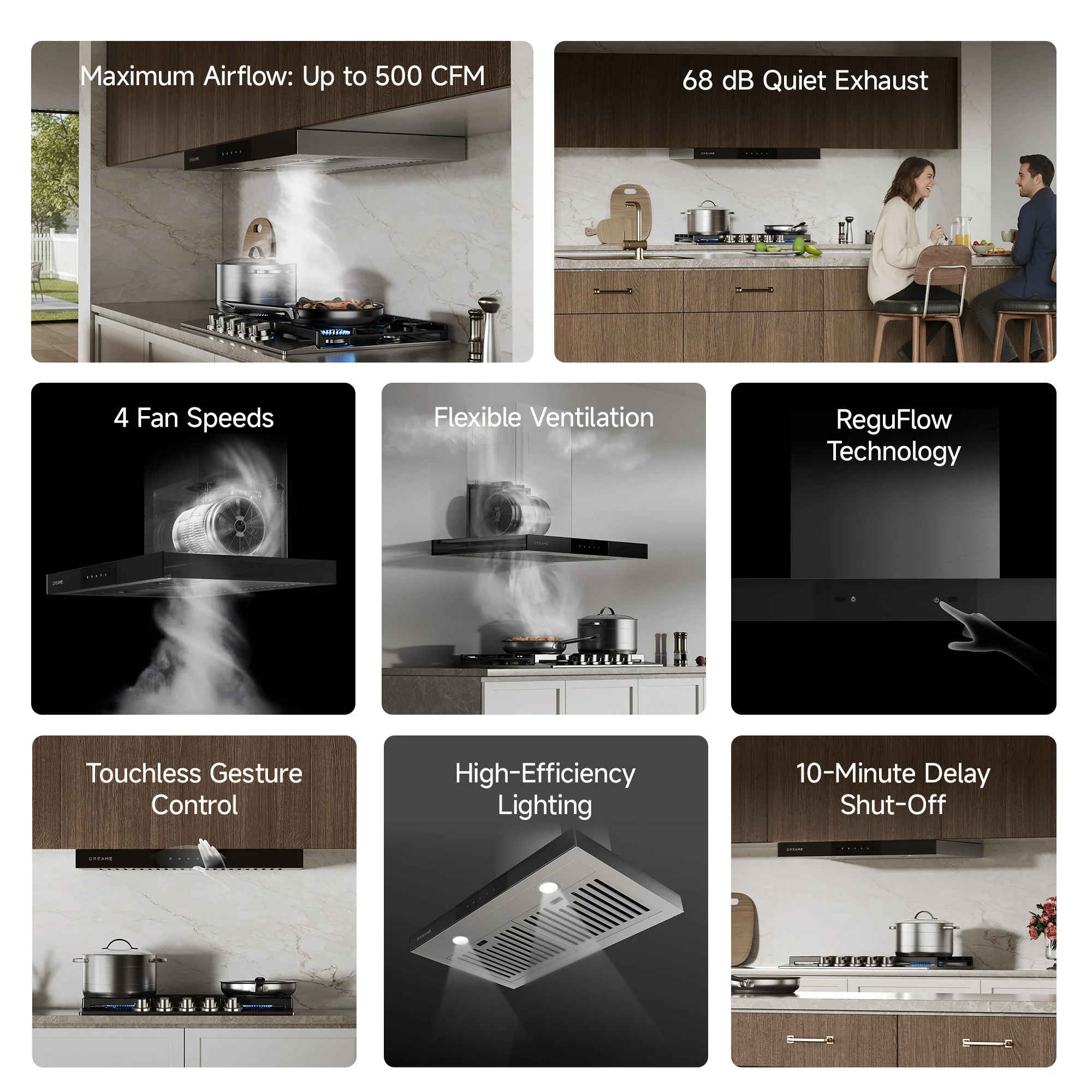 Dreame HZ601 Pro Chimney Range Hood - Image 3