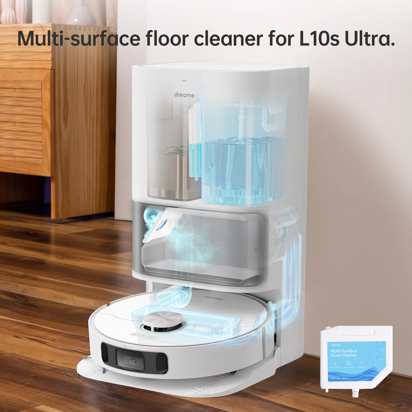 Dreame L10s Ultra Multi-Surface Cleaning Solution 10.6 oz (3-pack) - Image 2