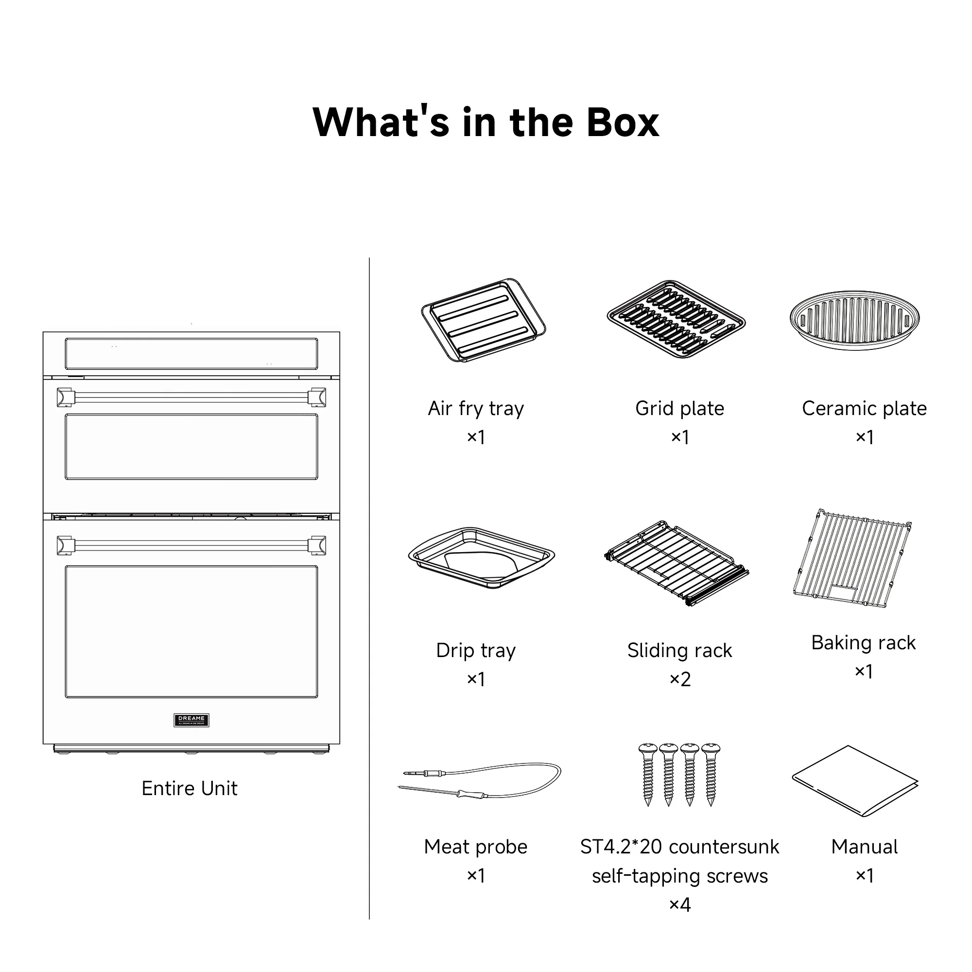 Dreame OZ601 Pro Microwave Combo Double Wall Oven - Image 10