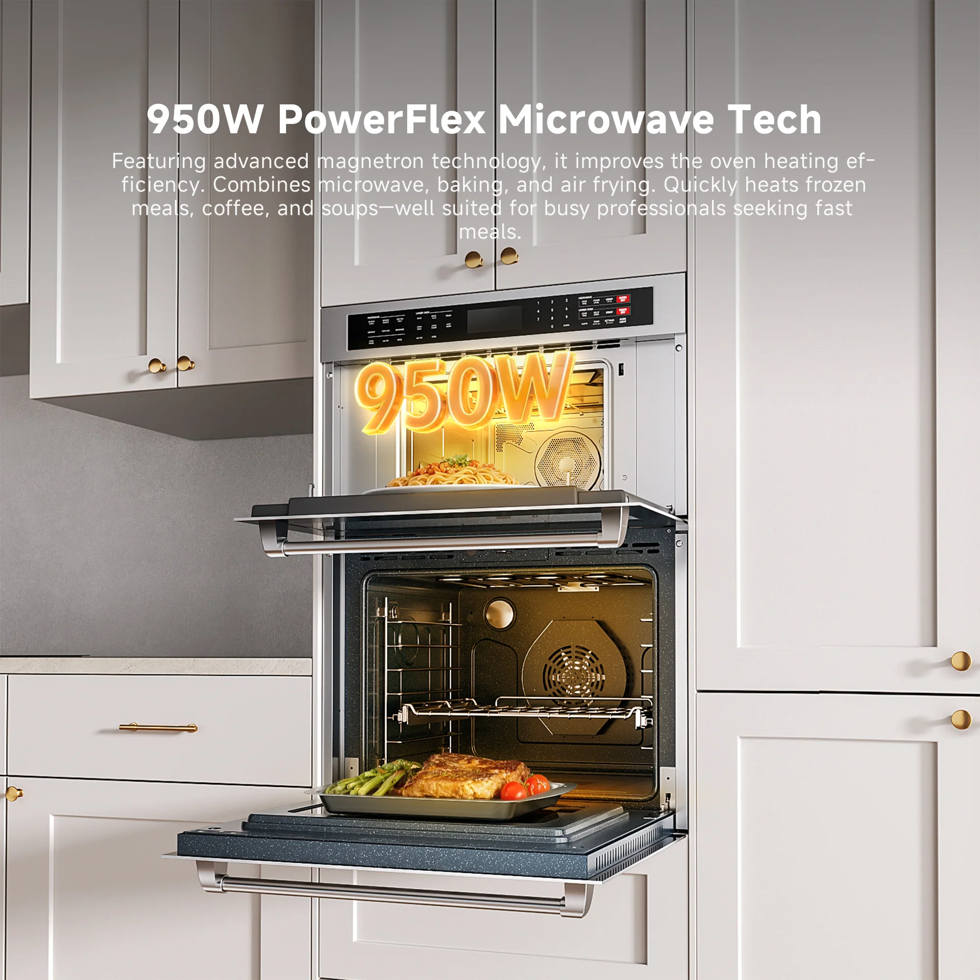 Dreame OZ601 Pro Microwave Combo Double Wall Oven - Image 4