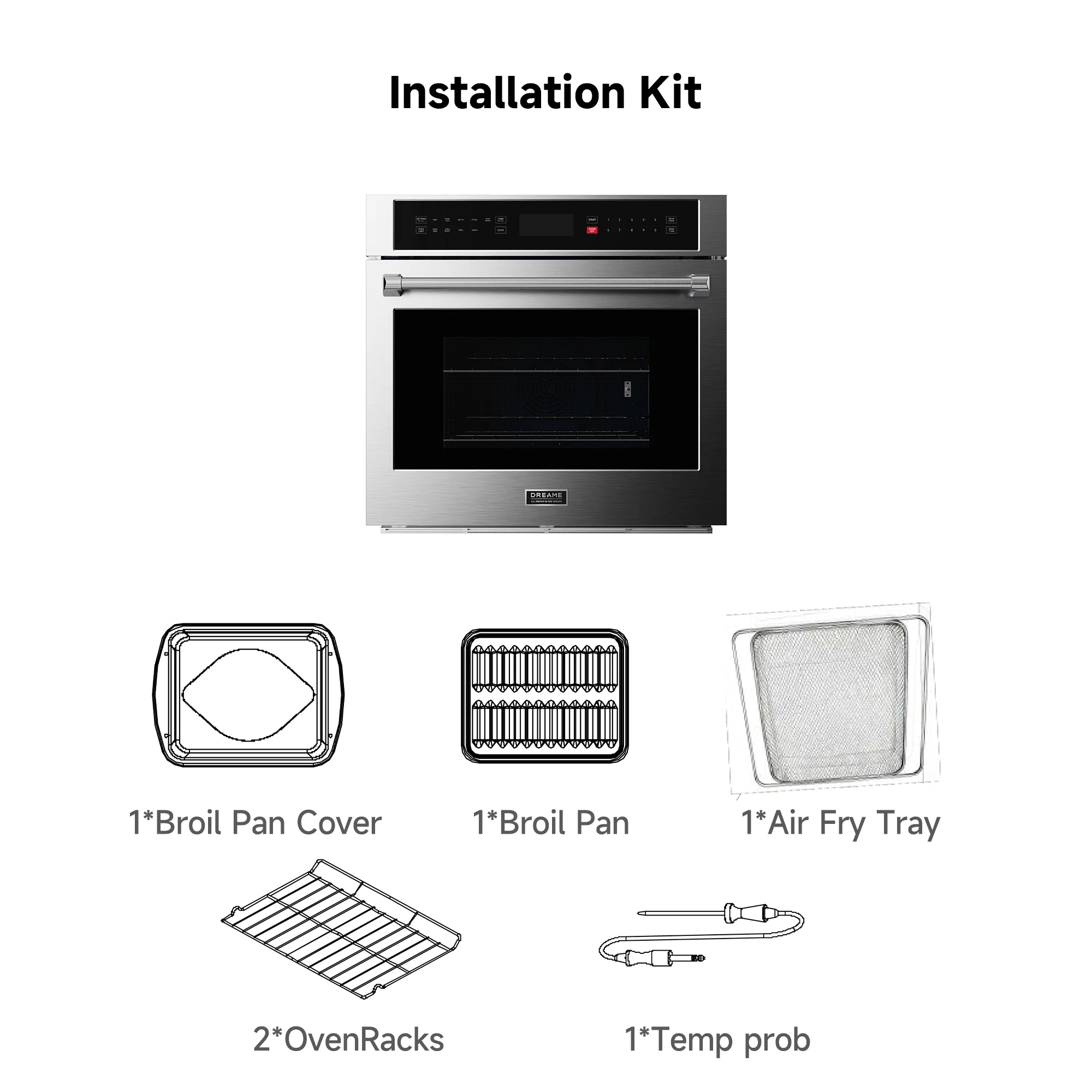 Dreame OZ601 Pro Single Wall Oven - Image 9