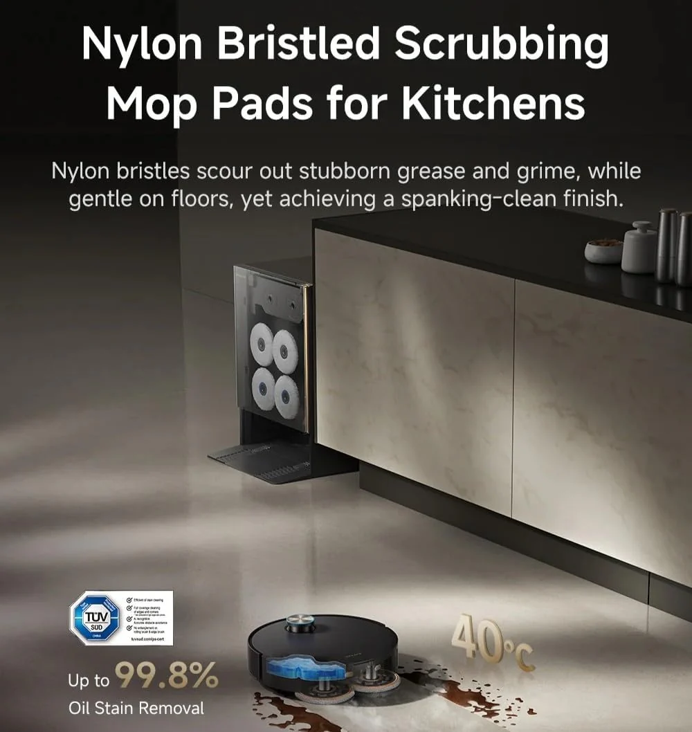 DREAME Nylon Bristle Scrubbing Mop Pad for Matrix Series - Image 3