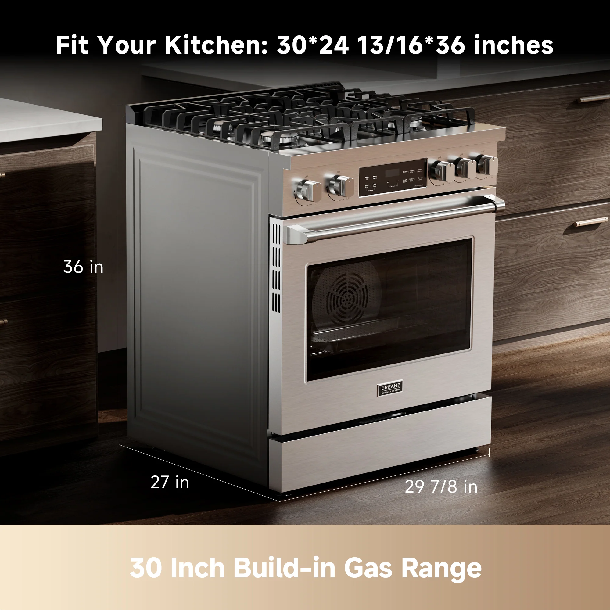 Dreame RZ601 Pro Front Control Gas Range - Image 10